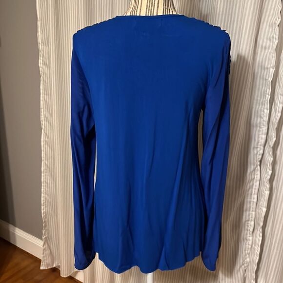 Bailey 44 Blue Blouse. Medium - Picture 4 of 10